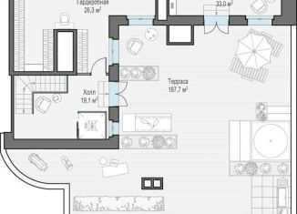 Продается пятикомнатная квартира, 372.6 м2, Москва, Потаповский переулок, 5с4, метро Чистые пруды