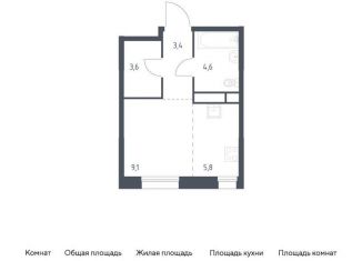 Продам квартиру студию, 26.5 м2, Москва, станция Перерва