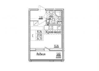 Продажа квартиры студии, 25 м2, Санкт-Петербург, Кубинская улица, 82к3с1