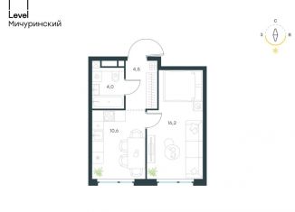 Продается однокомнатная квартира, 35.3 м2, Москва, метро Мичуринский проспект