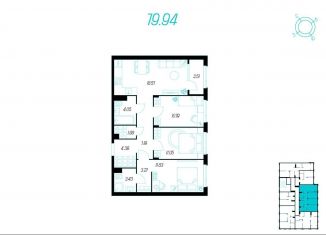 Продажа 4-комнатной квартиры, 80 м2, Тула