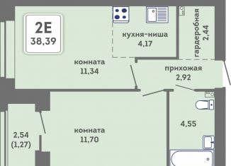 Продаю 2-комнатную квартиру, 38.4 м2, Пермский край