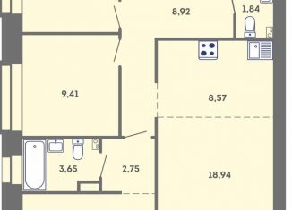 Продается 4-комнатная квартира, 82.9 м2, Пермский край