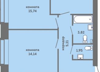 Продам 3-комнатную квартиру, 70.7 м2, Пермь, Кировский район