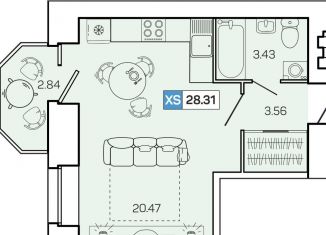 Продается квартира студия, 28.3 м2, Архангельская область