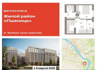 1-комнатная квартира на продажу, 36.2 м2, Новосибирская область