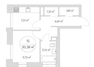 1-ком. квартира на продажу, 30 м2, Москва, станция Калитники