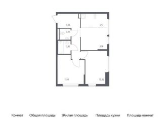 Продается 2-комнатная квартира, 55 м2, Москва, жилой комплекс Остафьево, к20