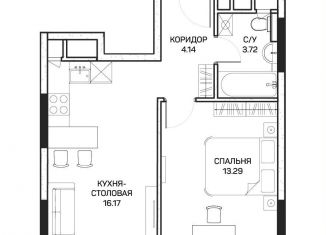 Продается 1-ком. квартира, 37.6 м2, Москва, улица Корнейчука, 27с7, район Бибирево