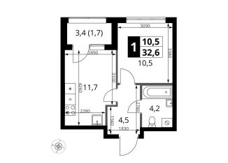 Продам 1-ком. квартиру, 32.6 м2, Москва, проезд Воскресенские Ворота, Тверской район