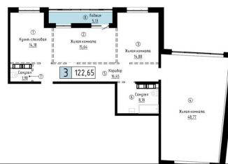 Продажа 3-ком. квартиры, 122.7 м2, Хабаровский край, Азовский переулок, 7