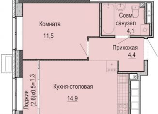 Продам 1-ком. квартиру, 34.7 м2, Ижевск, Первомайский район