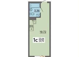 Продажа 1-ком. квартиры, 24.7 м2, Воронеж, Острогожская улица, 164