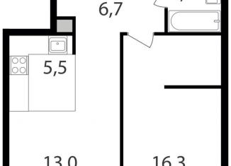 Продаю 1-комнатную квартиру, 45.6 м2, Москва, жилой комплекс Петровский Парк 2, к1, метро Динамо