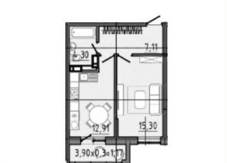 Продажа однокомнатной квартиры, 44.5 м2, Краснодар, Агрономическая улица, 2/1, микрорайон Горхутор
