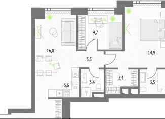 Продается 2-ком. квартира, 67.8 м2, Москва, метро Бутырская, Огородный проезд, 4с1