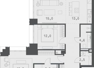 Продажа 2-комнатной квартиры, 85.8 м2, Москва, Садовая-Сухаревская улица, 14с1, метро Трубная