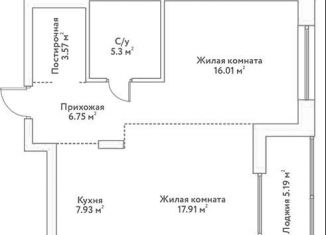 Продажа 2-комнатной квартиры, 60.1 м2, Новосибирск, Заельцовский район, Дачное шоссе, 20Б