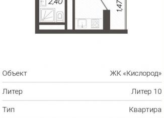 Квартира на продажу студия, 22 м2, Сочи, жилой комплекс Кислород, 10