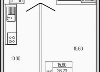 Продажа 1-комнатной квартиры, 39.6 м2, Ленинградская область