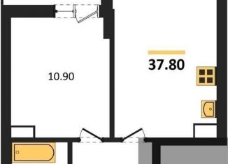 Продаю 1-комнатную квартиру, 37.8 м2, Воронеж, ЖК Микрорайон Боровое, улица Фёдора Тютчева, 93/4