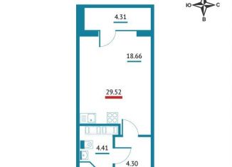 Продажа квартиры студии, 29.5 м2, Ленинградская область