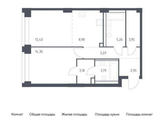 Продаю 1-ком. квартиру, 59.9 м2, Москва, ЗАО, жилой комплекс Нова, к3