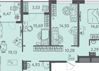 Продается 3-комнатная квартира, 82.4 м2, Краснодарский край