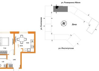 Продам 1-комнатную квартиру, 33.4 м2, Мытищи