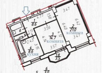 Продаю 2-ком. квартиру, 60.9 м2, Санкт-Петербург, улица Кустодиева, 7к1, ЖК Байрон