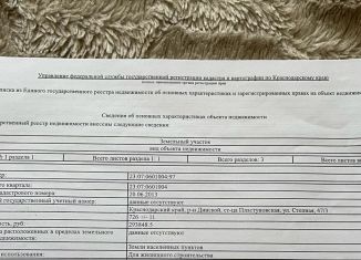 Продам участок, 7.3 сот., станица Пластуновская