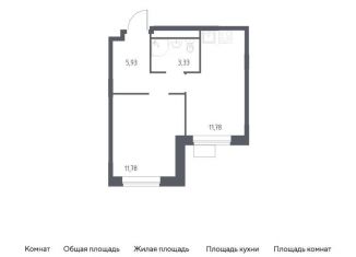 Продается 1-ком. квартира, 32.8 м2, Балашиха, жилой квартал Новоград Павлино, к34