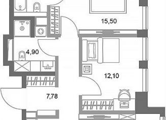 Продам 2-комнатную квартиру, 64 м2, Москва, 5-й Донской проезд, вл21к6, Донской район