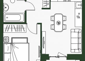 Продажа 1-ком. квартиры, 36.7 м2, Екатеринбург, ЖК Парковый Квартал, улица Цвиллинга, 7/6