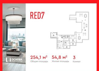 Продаю 3-комнатную квартиру, 254.1 м2, Москва, проспект Академика Сахарова, 7