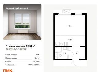 Продам квартиру студию, 25.5 м2, Москва, Южнопортовый район