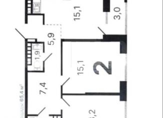 Продается 2-комнатная квартира, 62.4 м2, Екатеринбург, улица Щербакова, 148/2