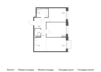 Продается 2-комнатная квартира, 64.1 м2, Москва, жилой комплекс Квартал Герцена, к1, метро Орехово