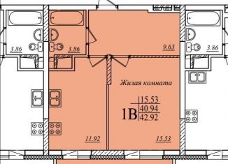 Продажа 1-ком. квартиры, 42.9 м2, Казань, улица Мансура Хасанова, 13, ЖК Мечта