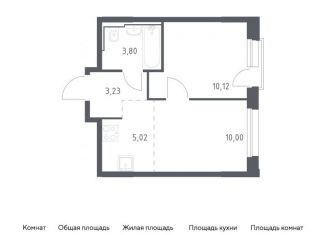 2-ком. квартира на продажу, 32.2 м2, Москва, жилой комплекс Квартал Герцена, к2, метро Орехово