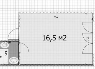 Продается квартира студия, 16.5 м2, Москва, улица Академика Виноградова, 8