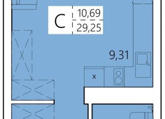 Продажа квартиры студии, 29.3 м2, Республика Башкортостан, улица Пожарского, 40