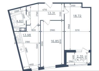 Продаю 2-комнатную квартиру, 69.8 м2, Сестрорецк, ЖК Светлый Мир Внутри