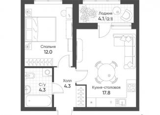 Продается 1-комнатная квартира, 40.5 м2, Екатеринбург, Чкаловский район