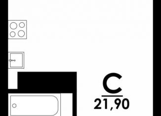 Продажа квартиры студии, 21.9 м2, Нижний Новгород, метро Комсомольская, Коломенская улица, 8к4