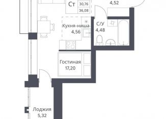 Продаю квартиру студию, 30.8 м2, Новосибирск, Калининский район