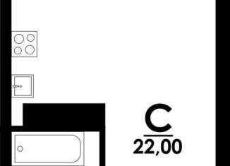 Продам квартиру студию, 22 м2, Нижний Новгород, метро Парк Культуры, Коломенская улица, 8к4