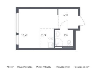 Квартира на продажу студия, 22.5 м2, Москва, жилой комплекс Остафьево, к22