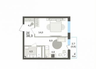 Продается 2-комнатная квартира, 38.3 м2, Пермь, Мотовилихинский район