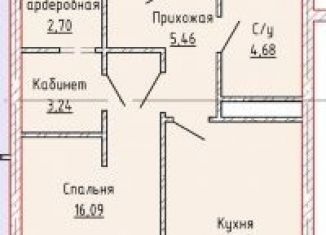 Однокомнатная квартира на продажу, 44.9 м2, Грозный, проспект В.В. Путина, 1А